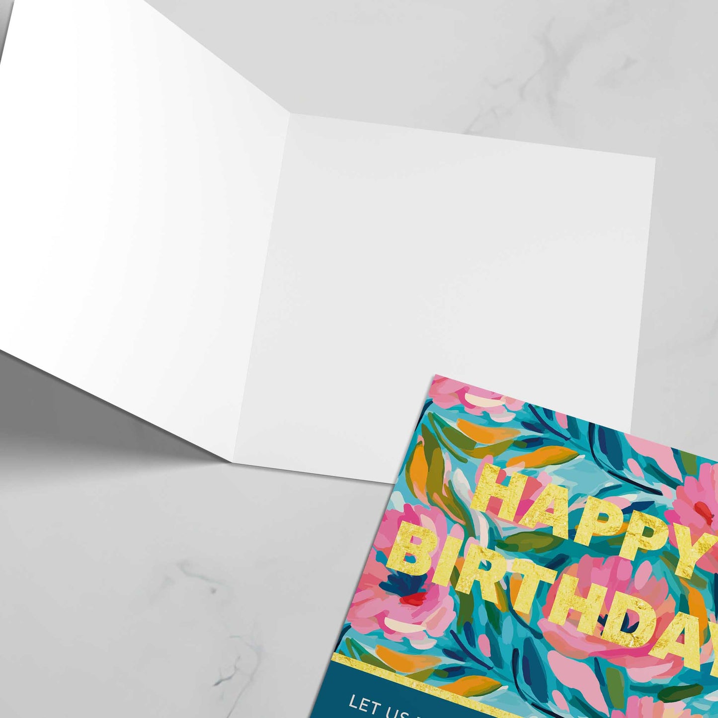 Christian birthday card. Gold foil lettering, with bible verse on cover. Psalm 118 verse 24 - The Christian Poster Company
