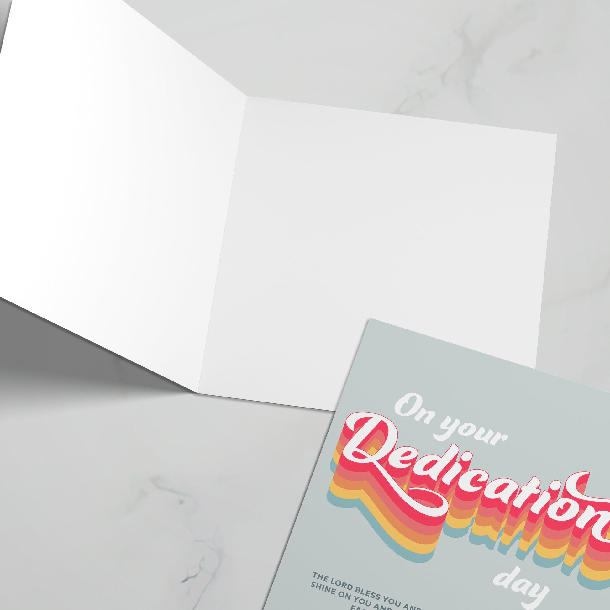 Dedication greeting card with bible verse - The Christian Poster Company