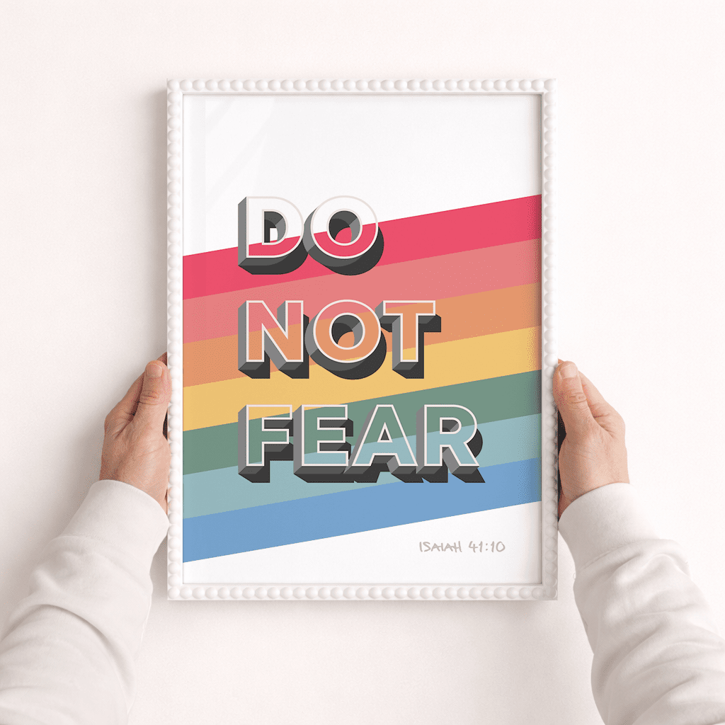 Do not fear A3 framed poster - The Christian Poster Company