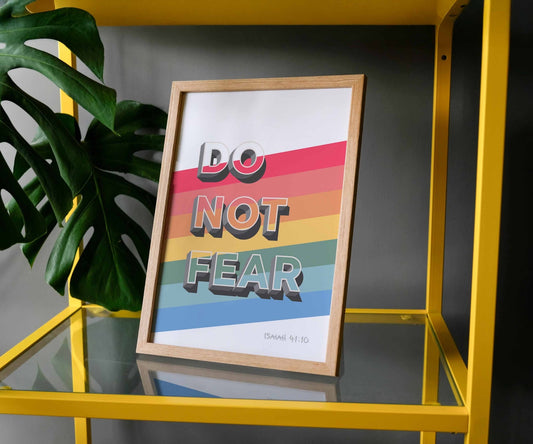 Do not fear A4 framed poster - The Christian Poster Company