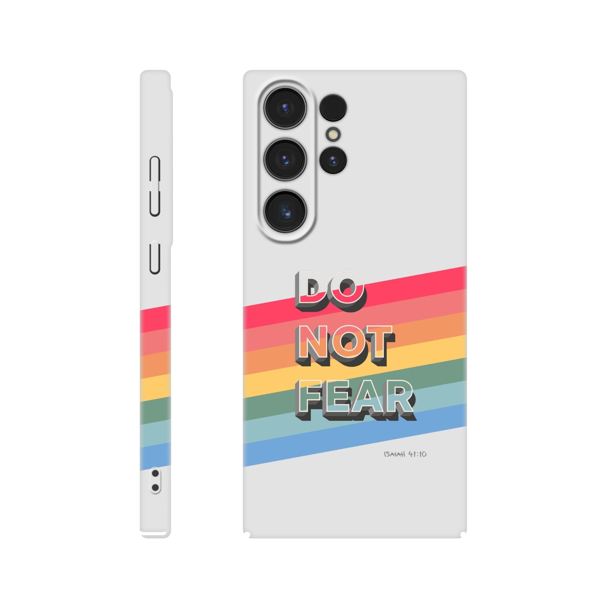 Do not fear. Isaiah 41 verse 10. Christian phone case. - The Christian Poster Company
