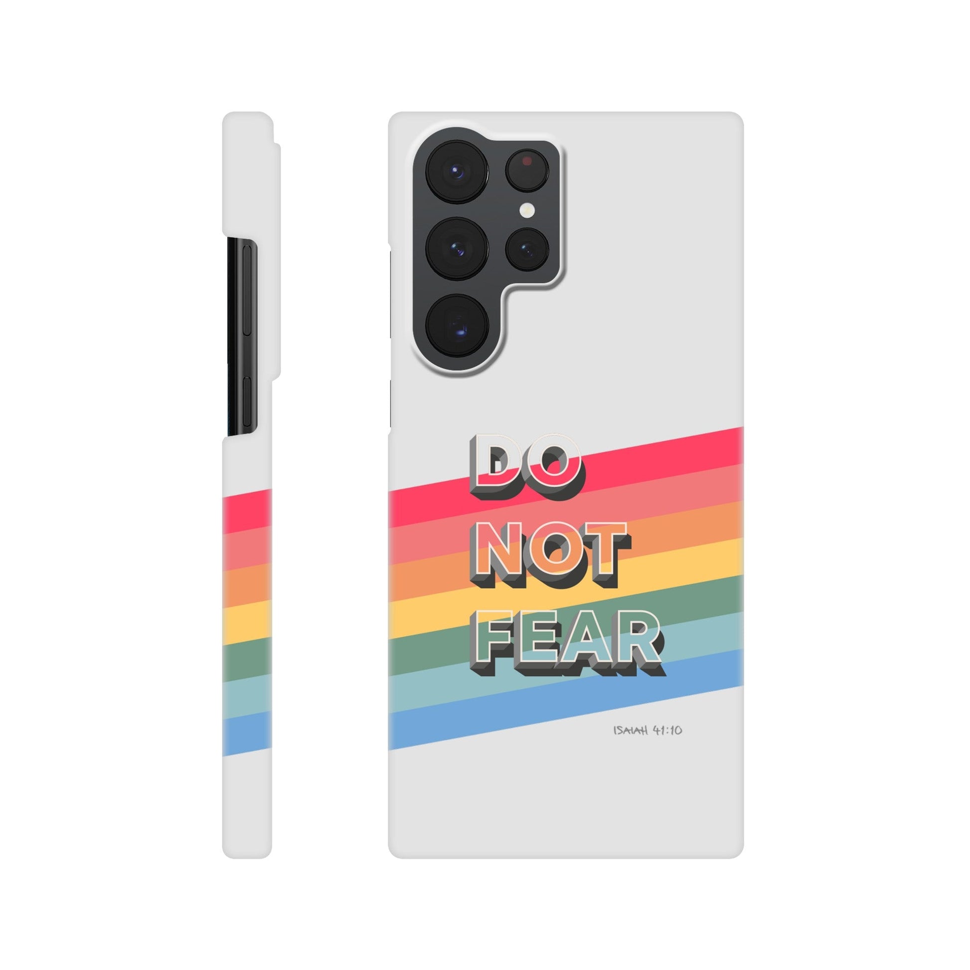 Do not fear. Isaiah 41 verse 10. Christian phone case. - The Christian Poster Company