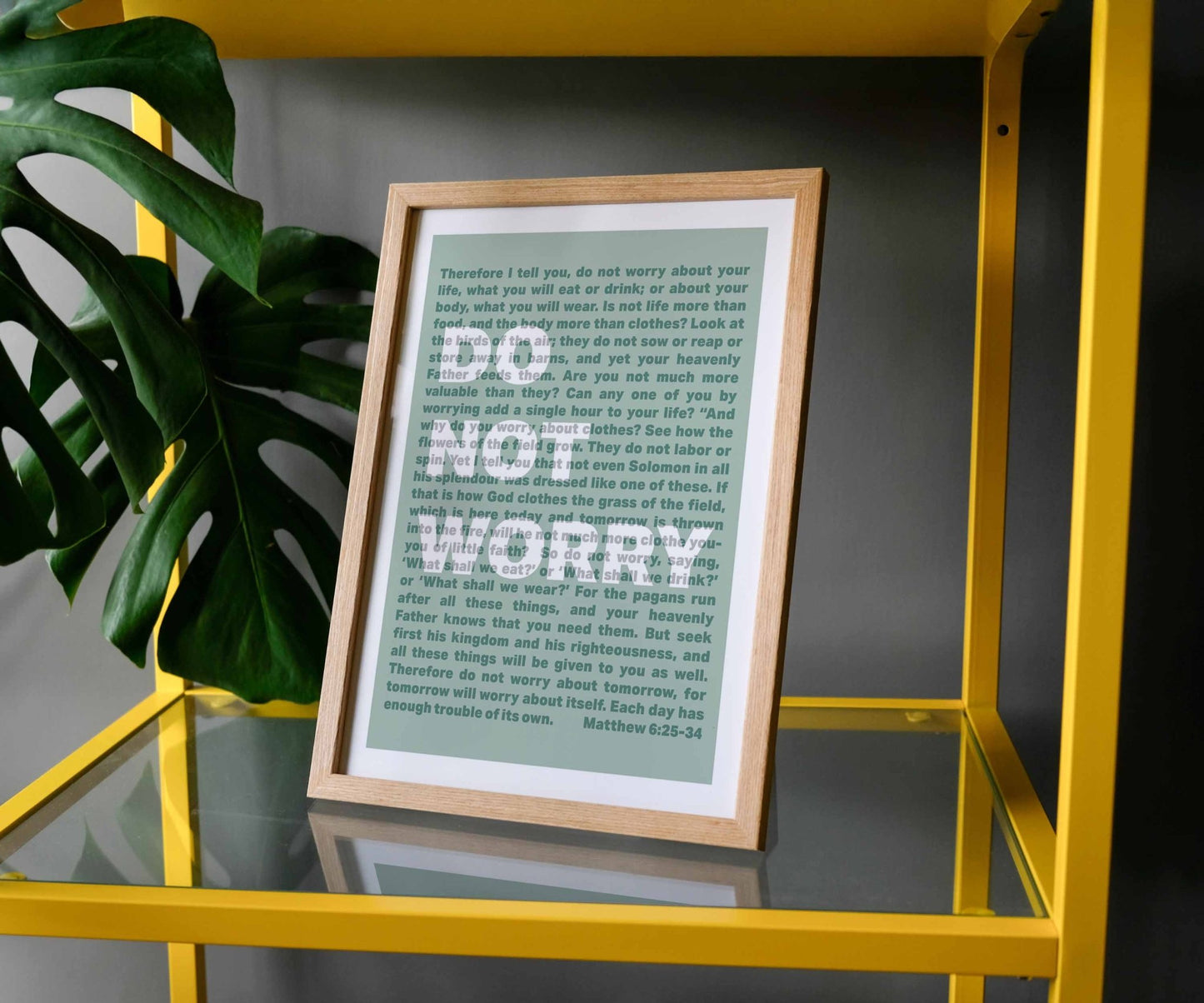 Do not worry A4 framed poster - The Christian Poster Company