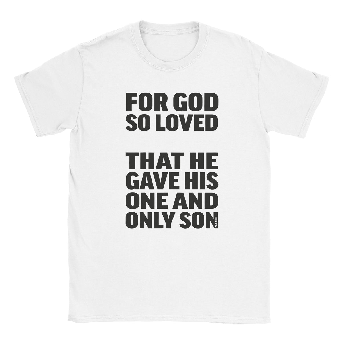 Personalised John 3:16 Christian t-shirt