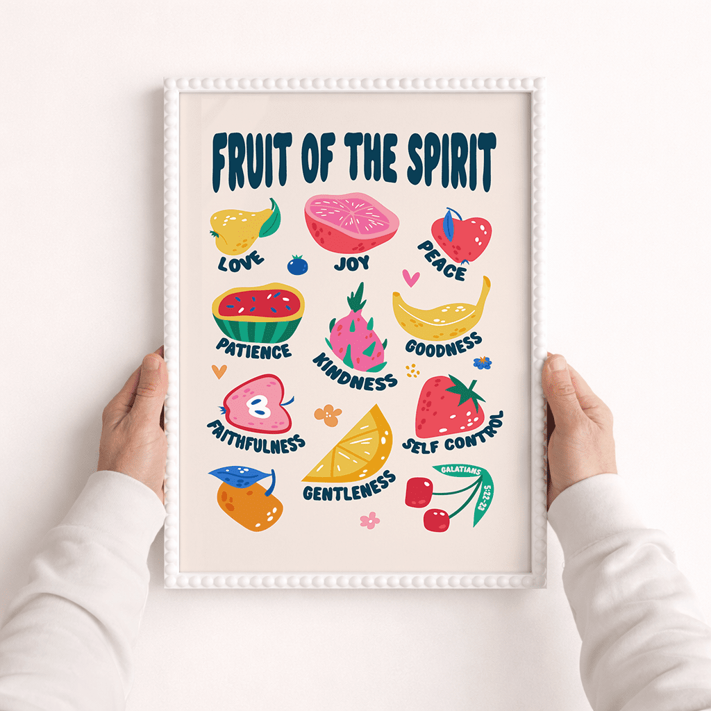 Fruit of the spirit A3 framed poster - The Christian Poster Company