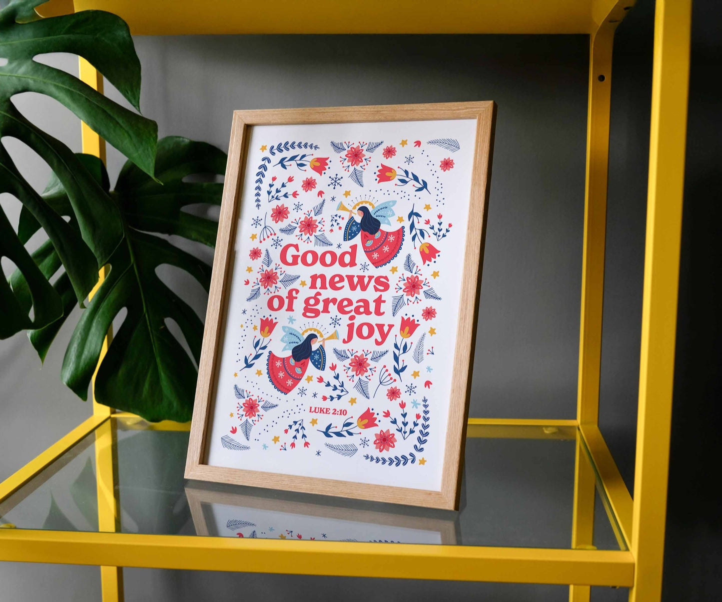Good news of great joy A4 framed poster - The Christian Poster Company