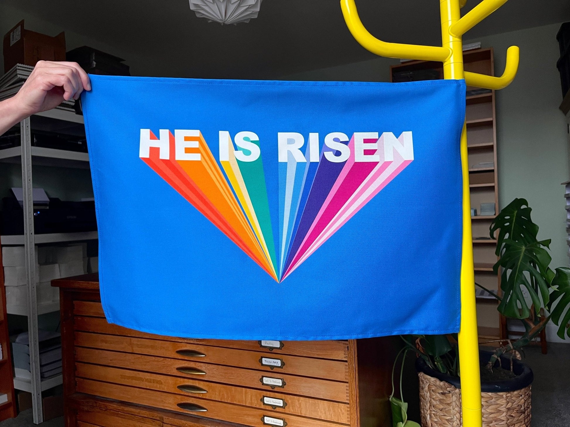 He is risen tea towel - The Christian Poster Company