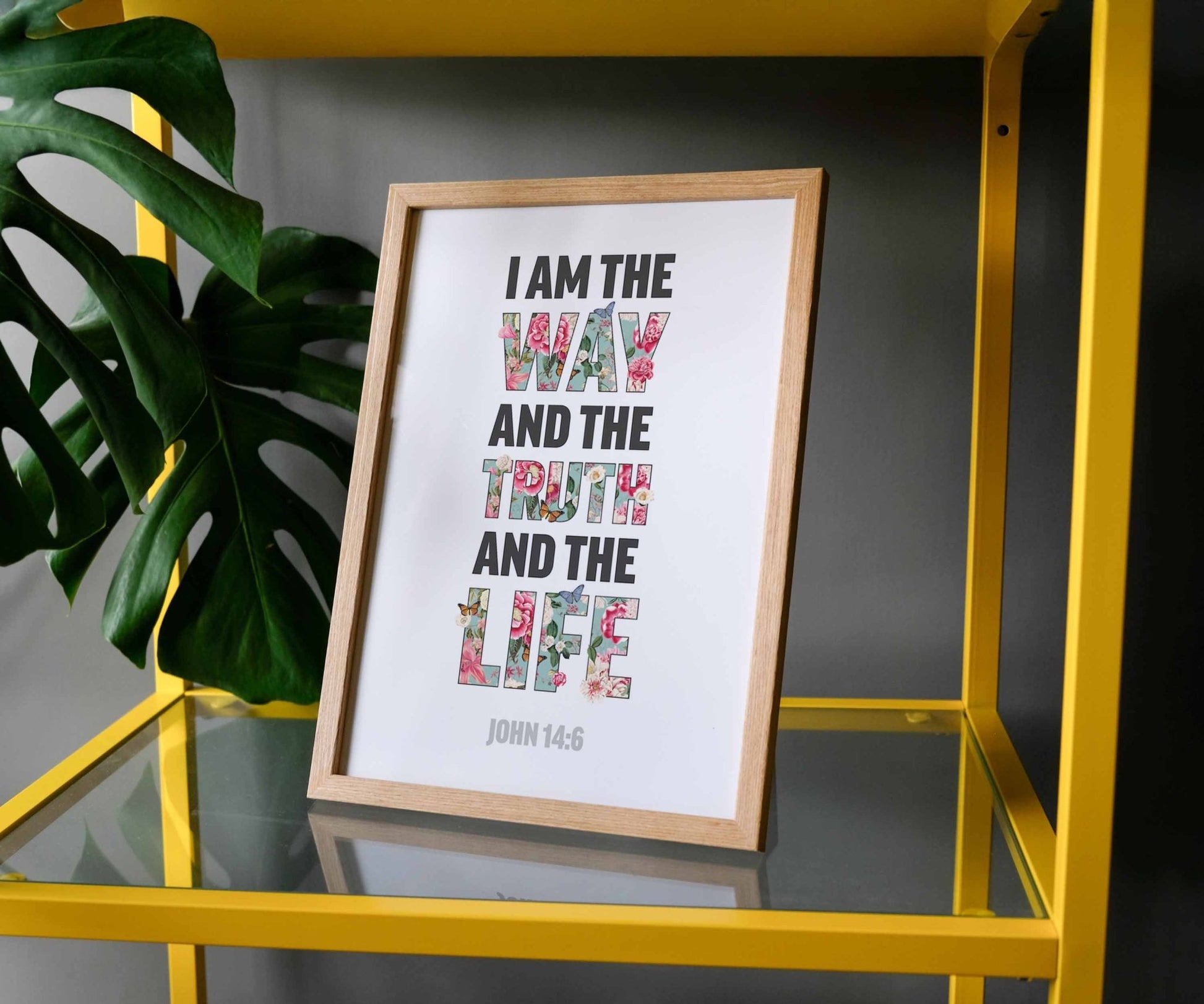I am the way A4 framed poster - The Christian Poster Company