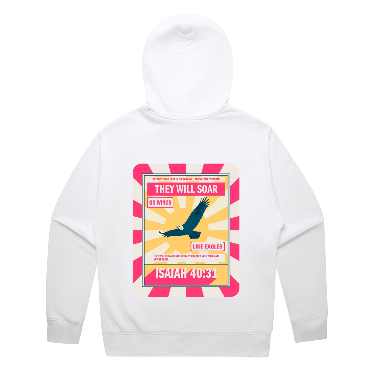 Isaiah 40 hoodie. Back printed. - The Christian Poster Company