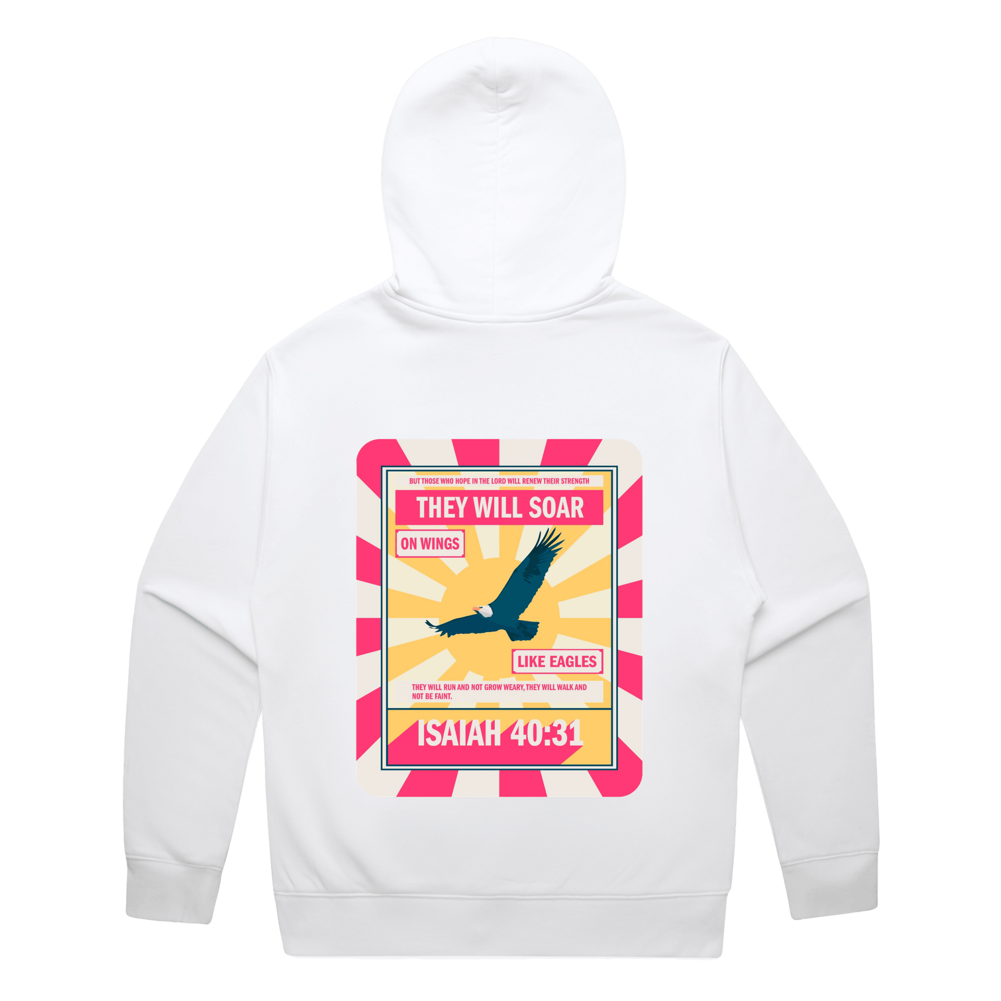 Isaiah 40 hoodie. Back printed. - The Christian Poster Company