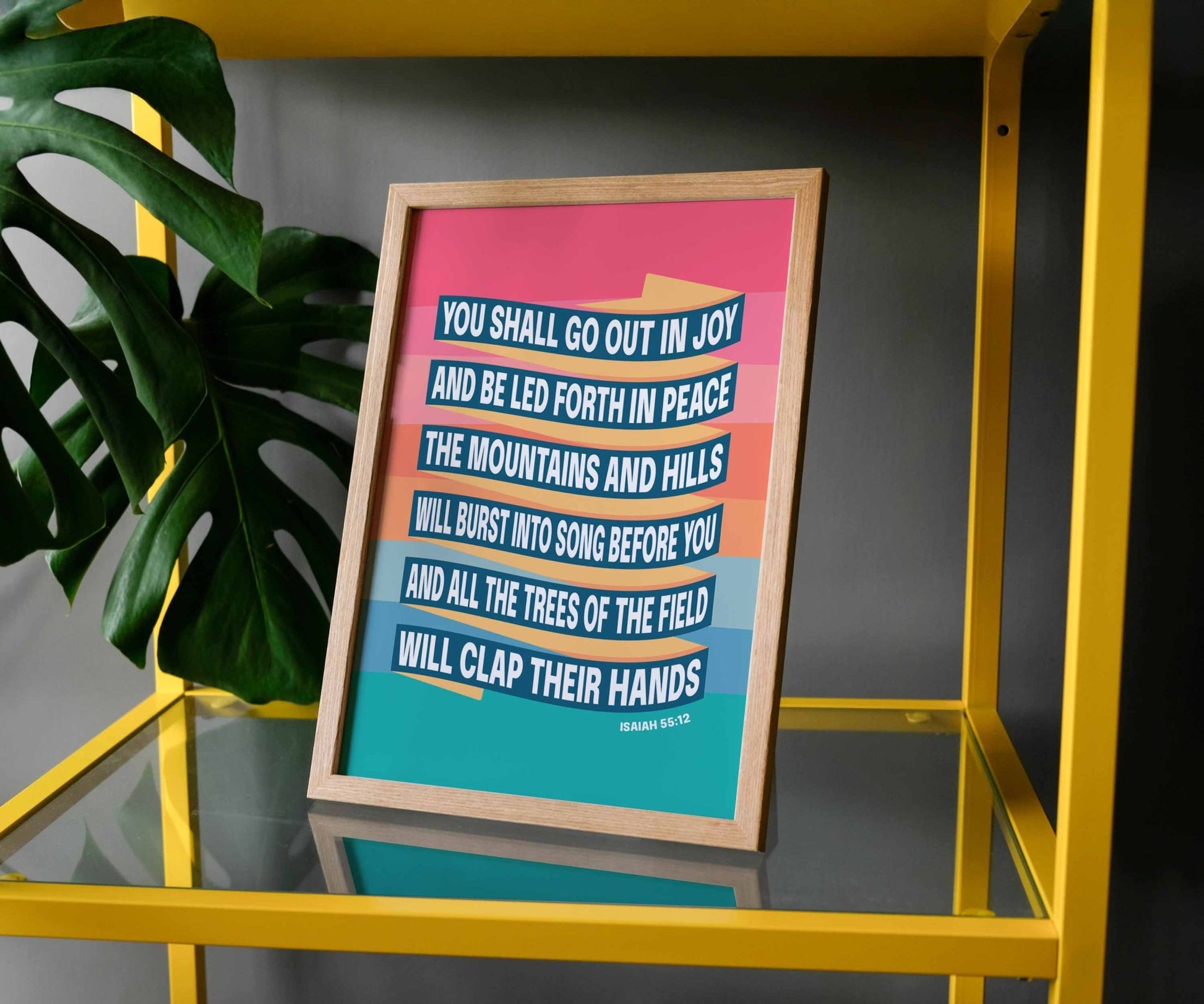 Isaiah 55 A4 framed poster - The Christian Poster Company