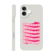 Isaiah 55 phone case. You will go out in joy and be led forth in peace. - The Christian Poster Company