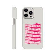 Isaiah 55 phone case. You will go out in joy and be led forth in peace. - The Christian Poster Company