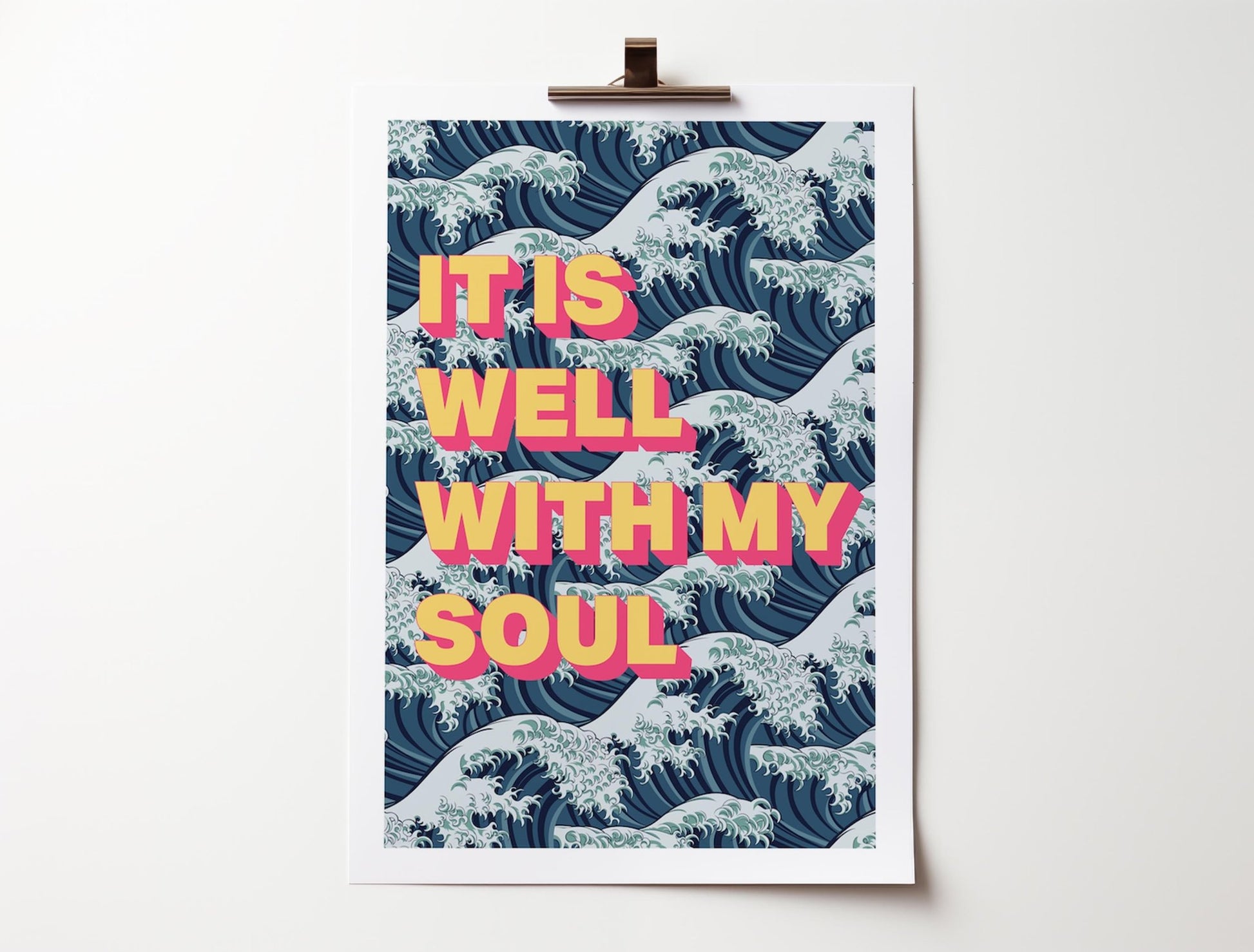 IT IS WELL Christian poster, It is well with my soul print, christian wall decor - The Christian Poster Company
