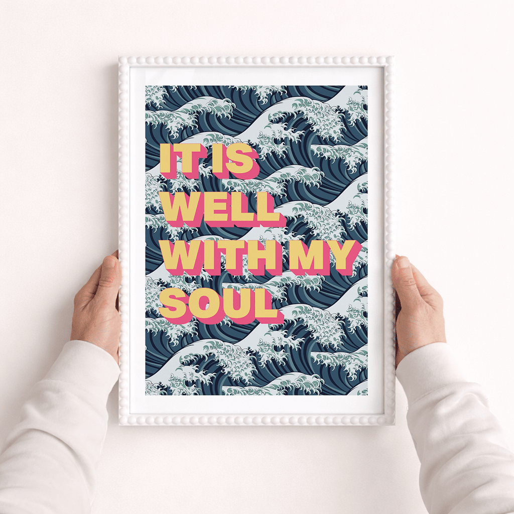 It is well with my soul A3 framed poster - The Christian Poster Company