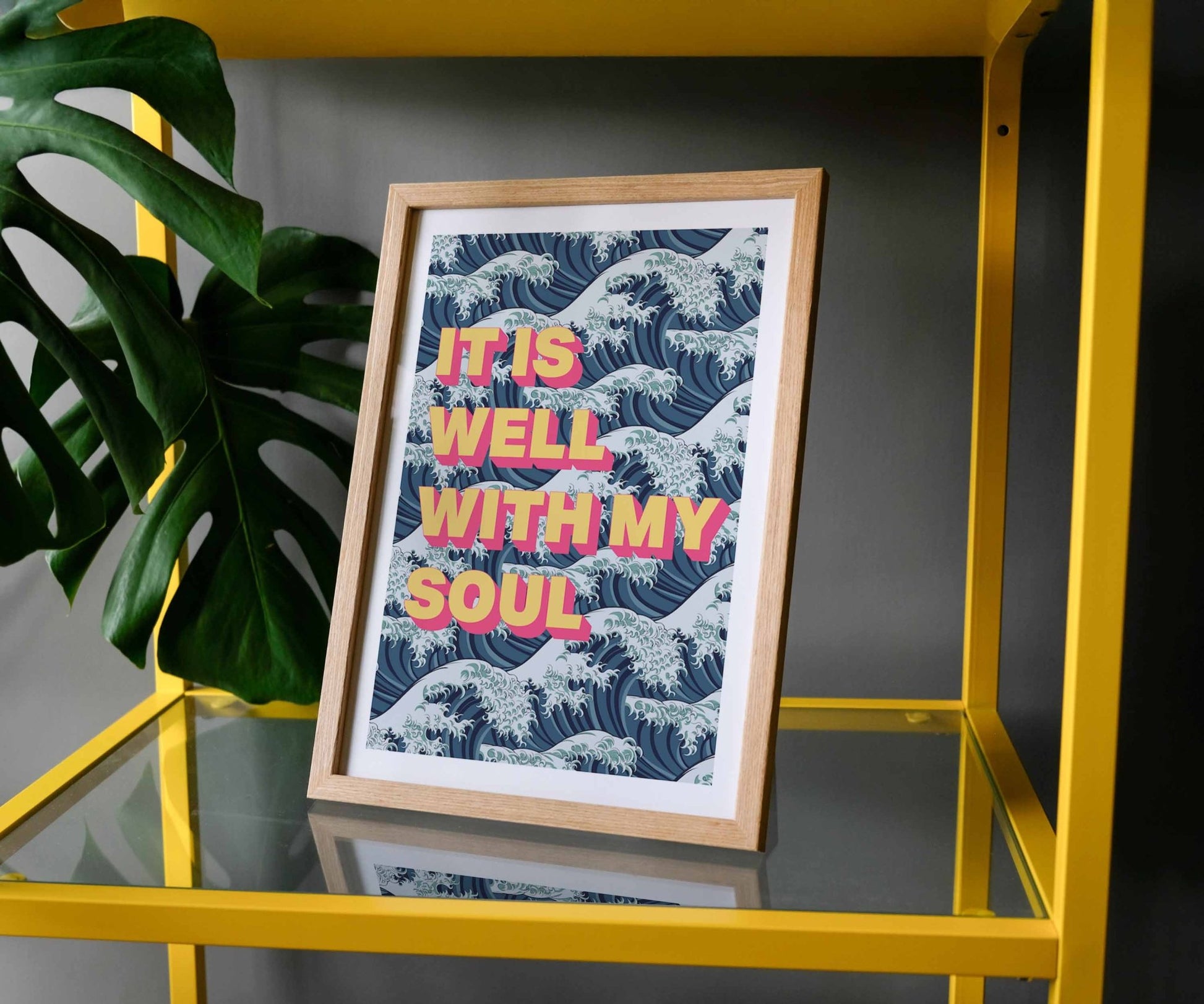 It is well with my soul A4 framed poster - The Christian Poster Company