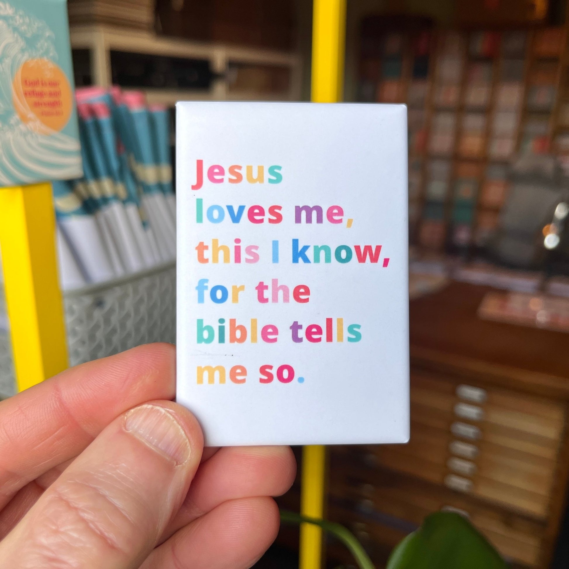 Jesus loves me magnet - The Christian Poster Company