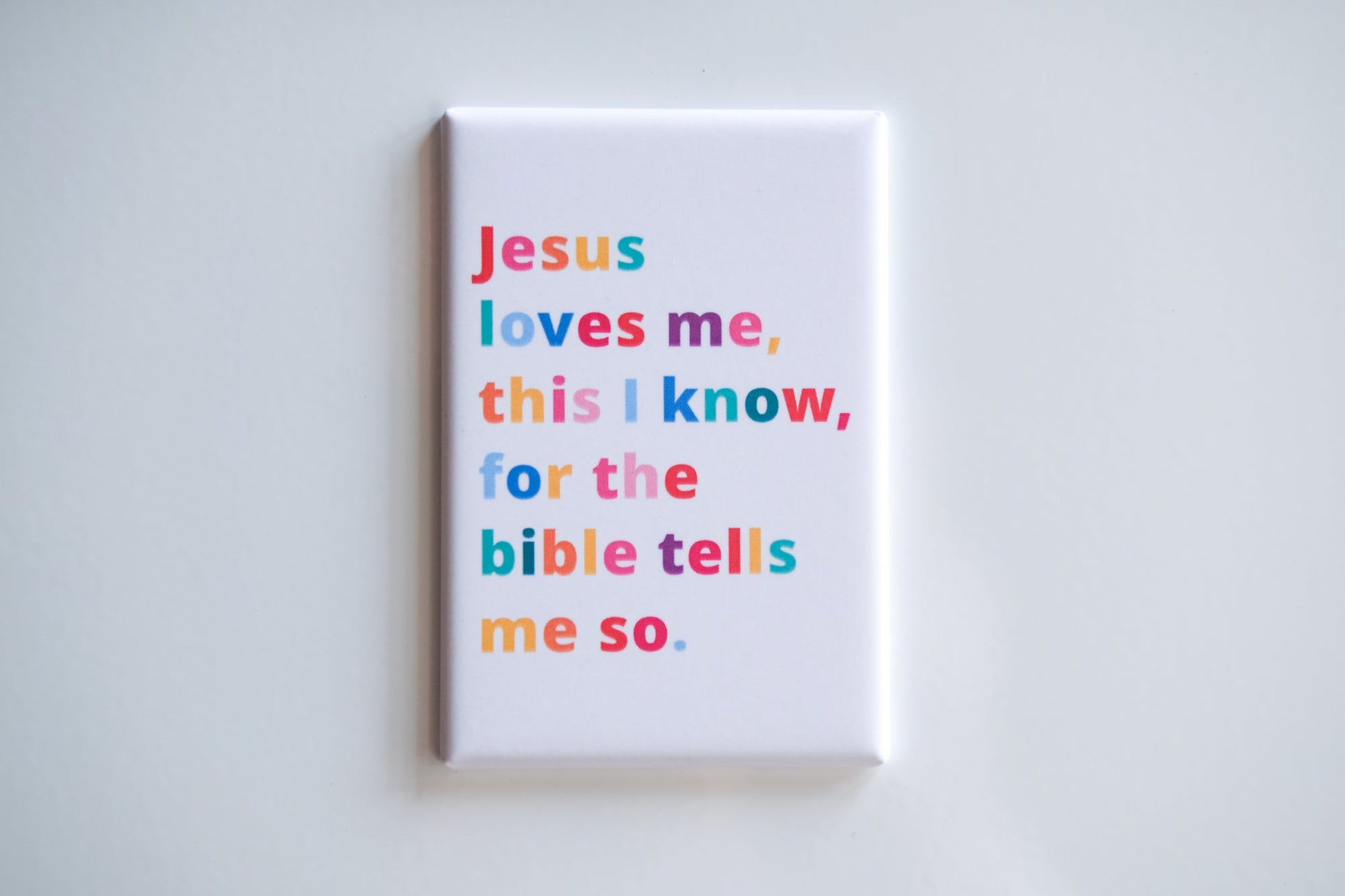 Jesus loves me magnet - The Christian Poster Company