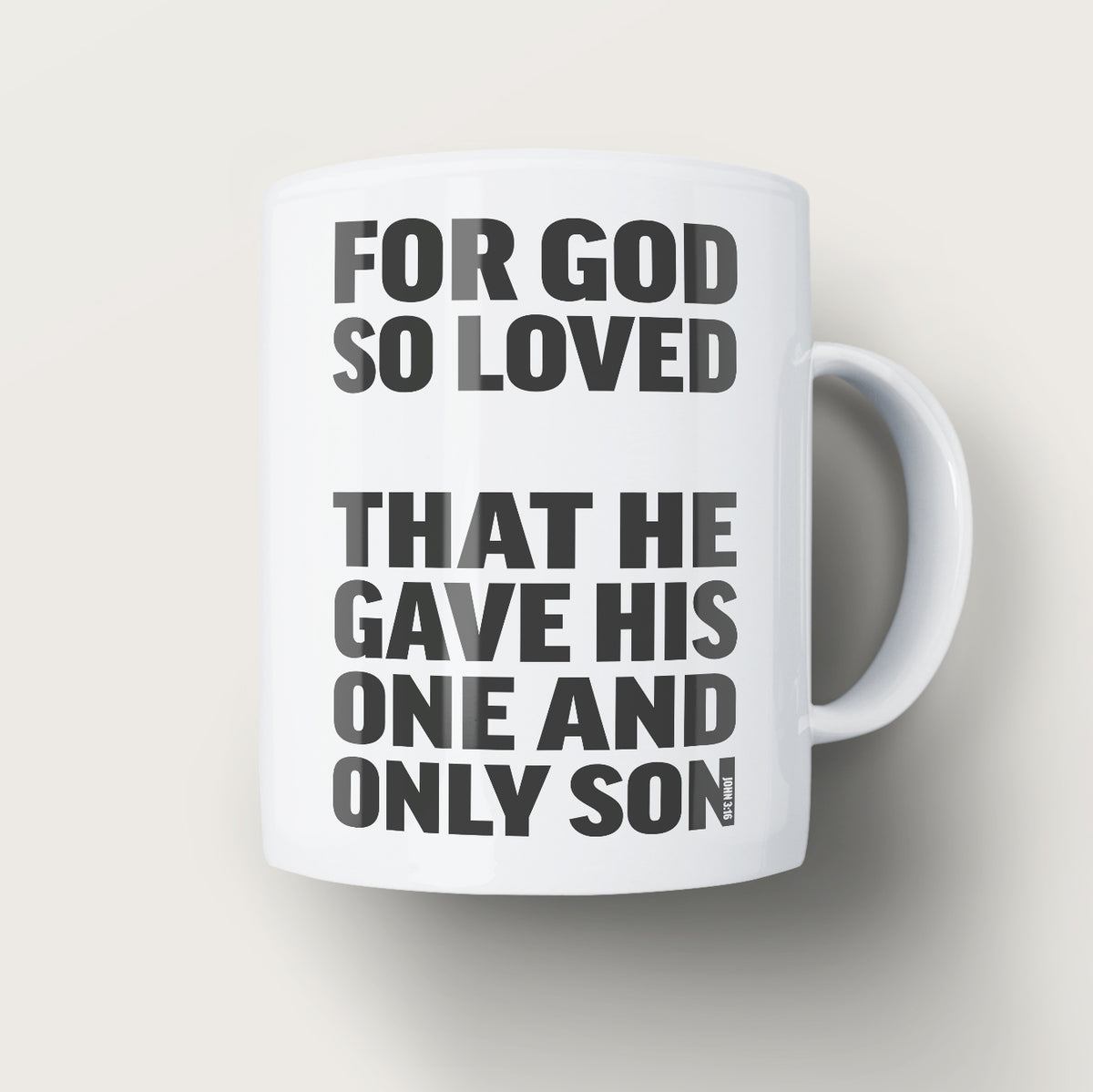 Personalised John 3:16 mug