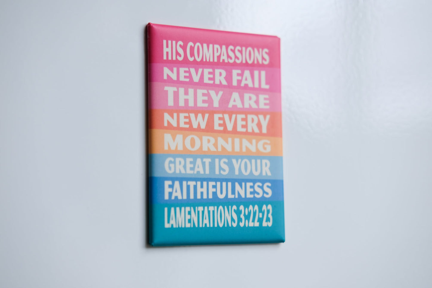 Lamentations 3. His compassions never fail magnet - The Christian Poster Company