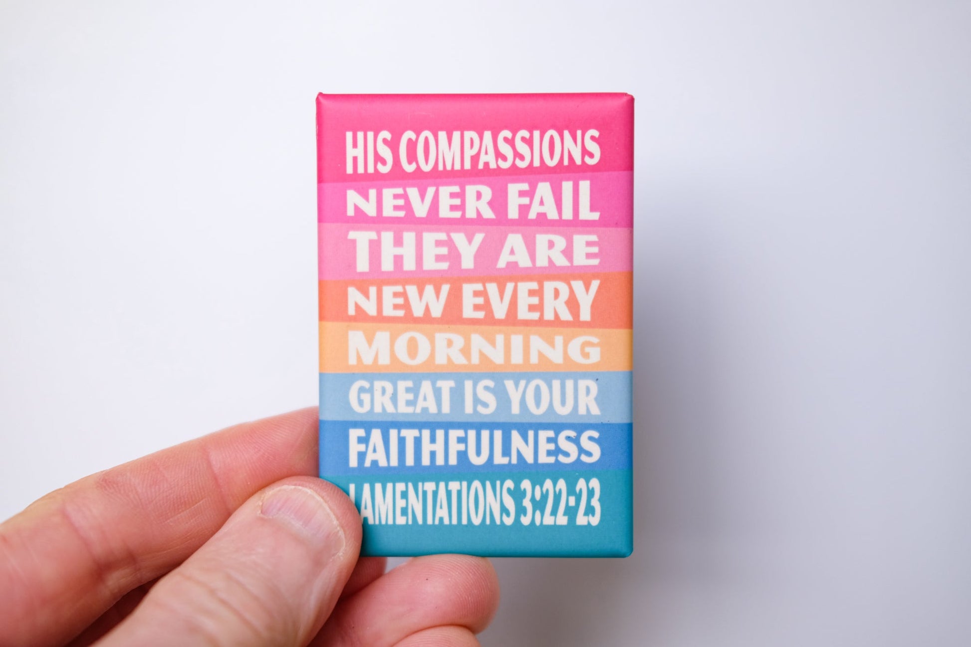 Lamentations 3. His compassions never fail magnet - The Christian Poster Company
