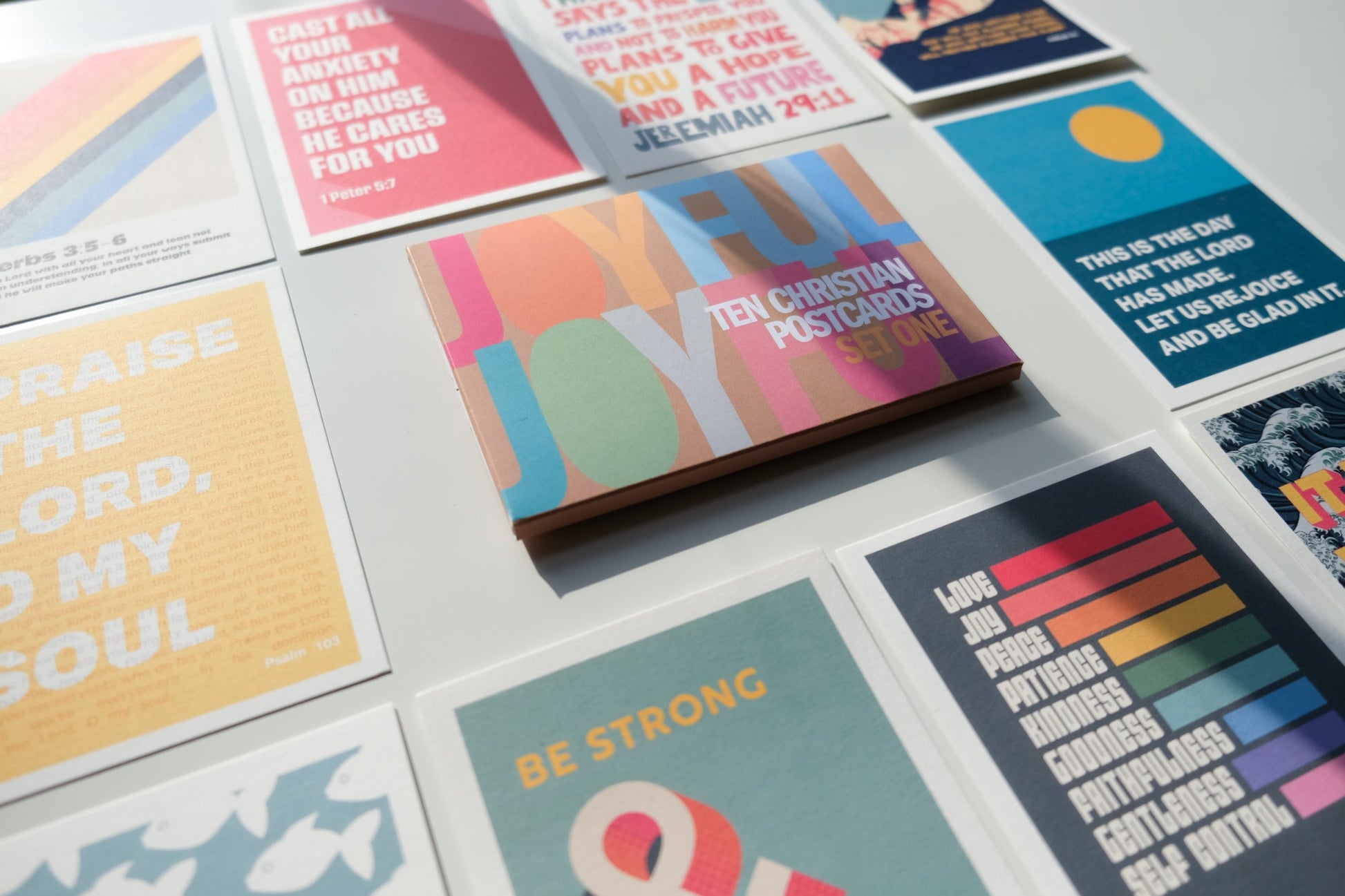 Pack of 10 Christian postcards. SET ONE - The Christian Poster Company
