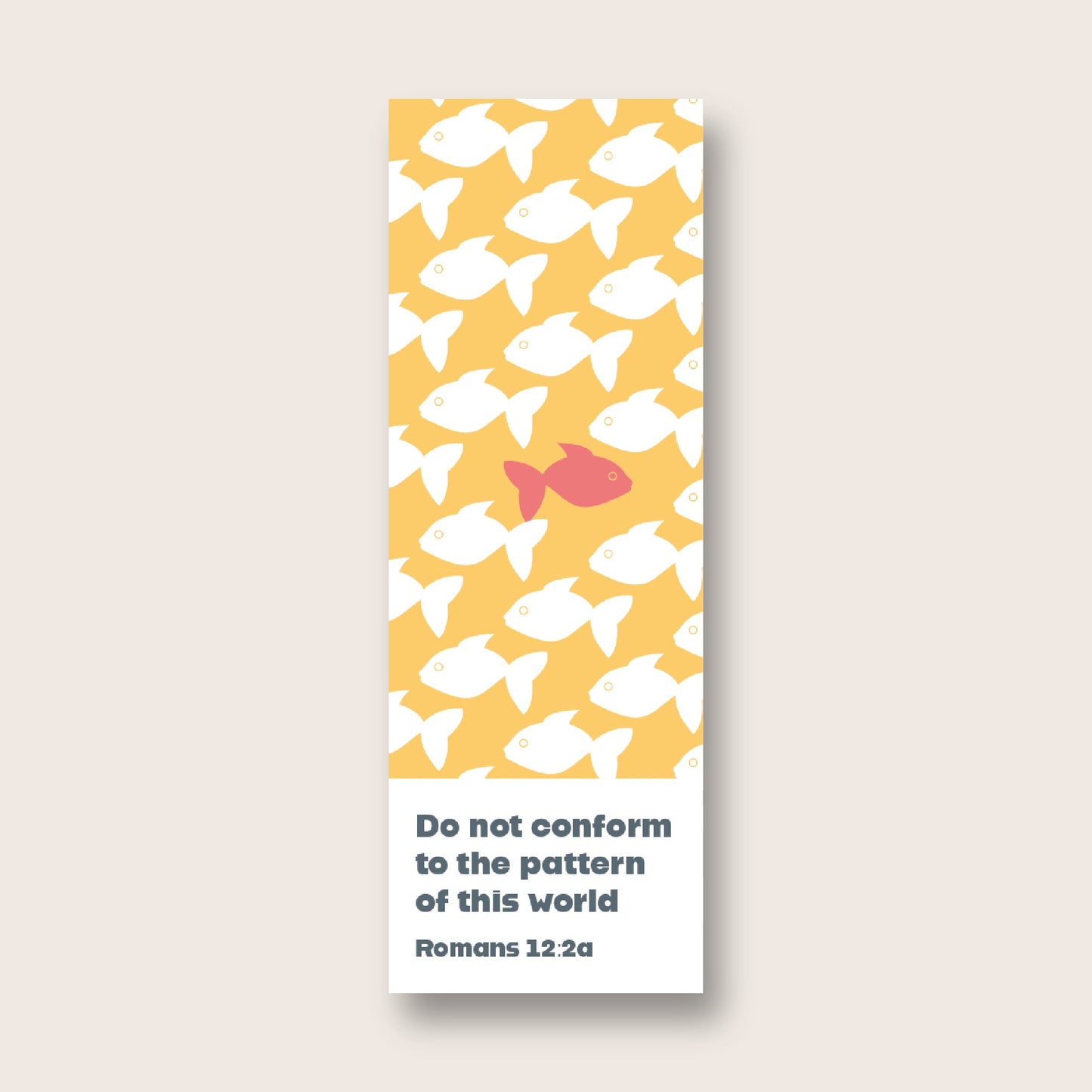 Pack of 30 Christian bookmarks. One design. 'Do not conform'. Romans 12 verse 2 - The Christian Poster Company