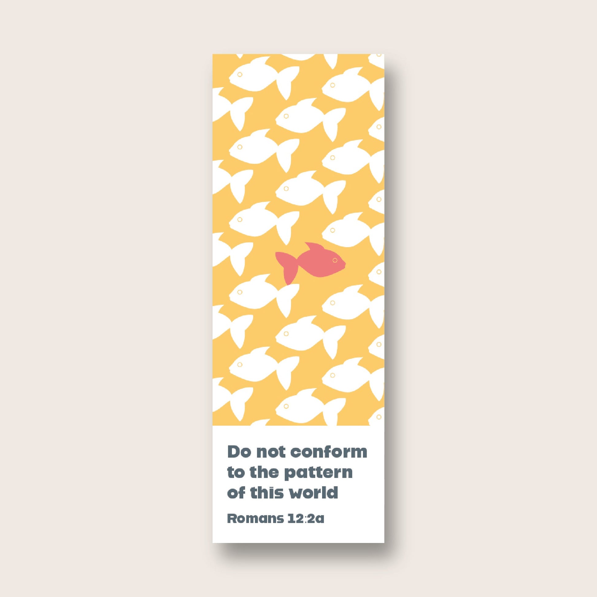 Pack of 30 Christian bookmarks. One design. 'Do not conform'. Romans 12 verse 2 - The Christian Poster Company