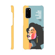 Proverbs 31 phone case. She is clothed with strength and dignity - The Christian Poster Company