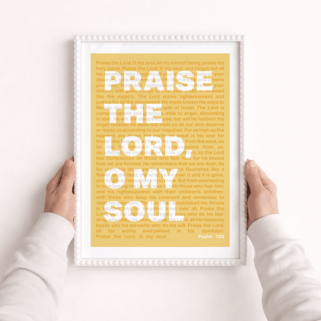 Psalm 103 A3 framed poster - The Christian Poster Company