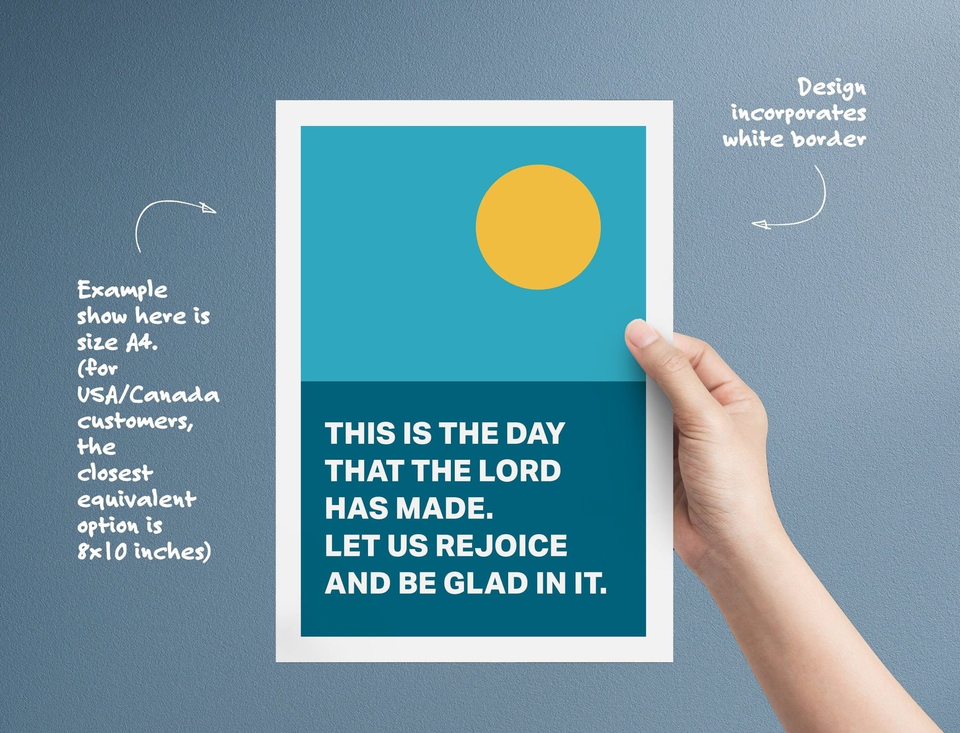 Psalm 118 poster. This is the day that the Lord has made. - The Christian Poster Company