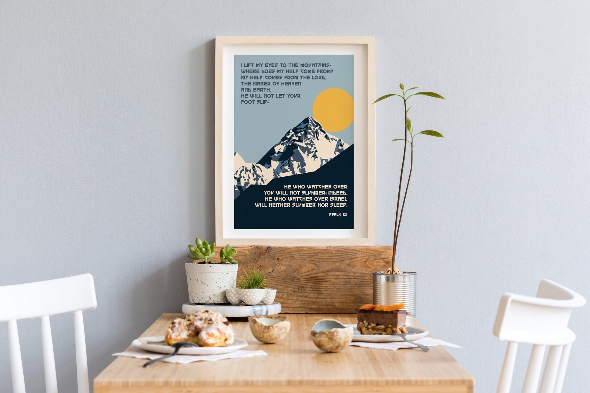 Psalm 121 print, I lift up my eyes Christian poster. - The Christian Poster Company