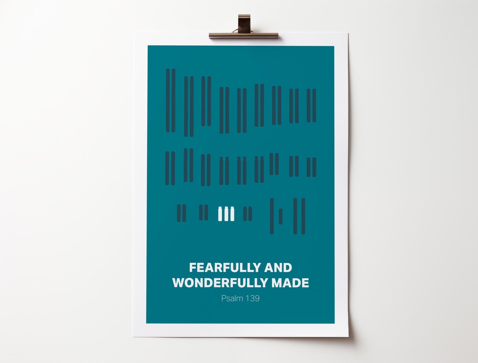 Psalm 139 poster | Fearfully and wonderfully made | Down syndrome | Trisomy 21 - The Christian Poster Company
