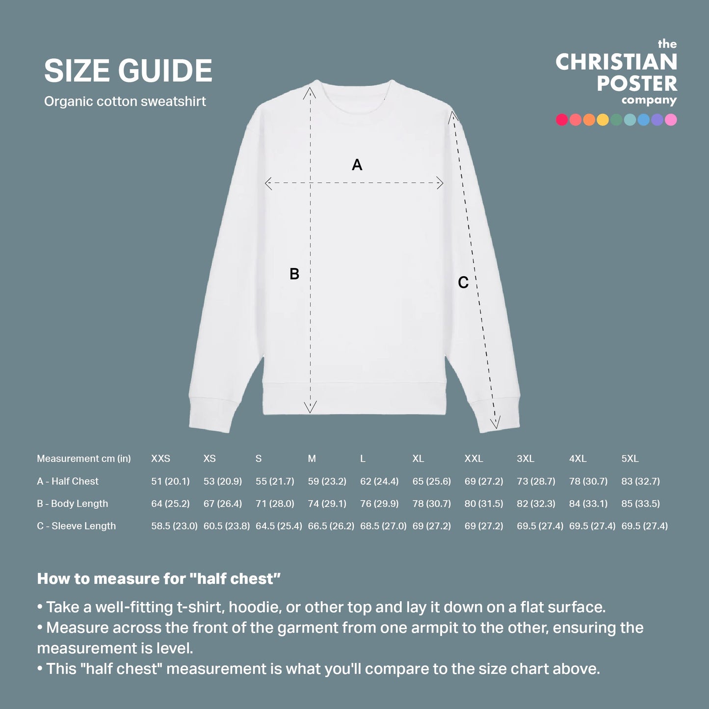 Psalm 23 back printed sweater. Unisex - The Christian Poster Company