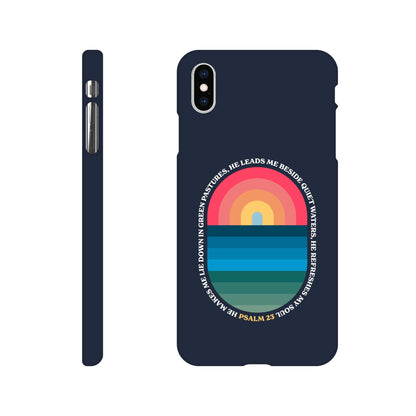 Psalm 23 phone case. He refreshes my soul - The Christian Poster Company