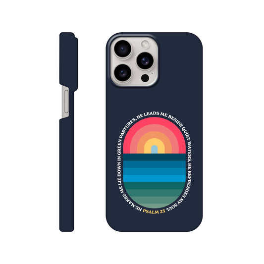 Psalm 23 phone case. He refreshes my soul - The Christian Poster Company