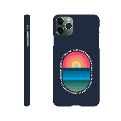 Psalm 23 phone case. He refreshes my soul - The Christian Poster Company