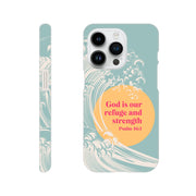 Psalm 46 verse 1 phone case. God is our refuge and strength - The Christian Poster Company