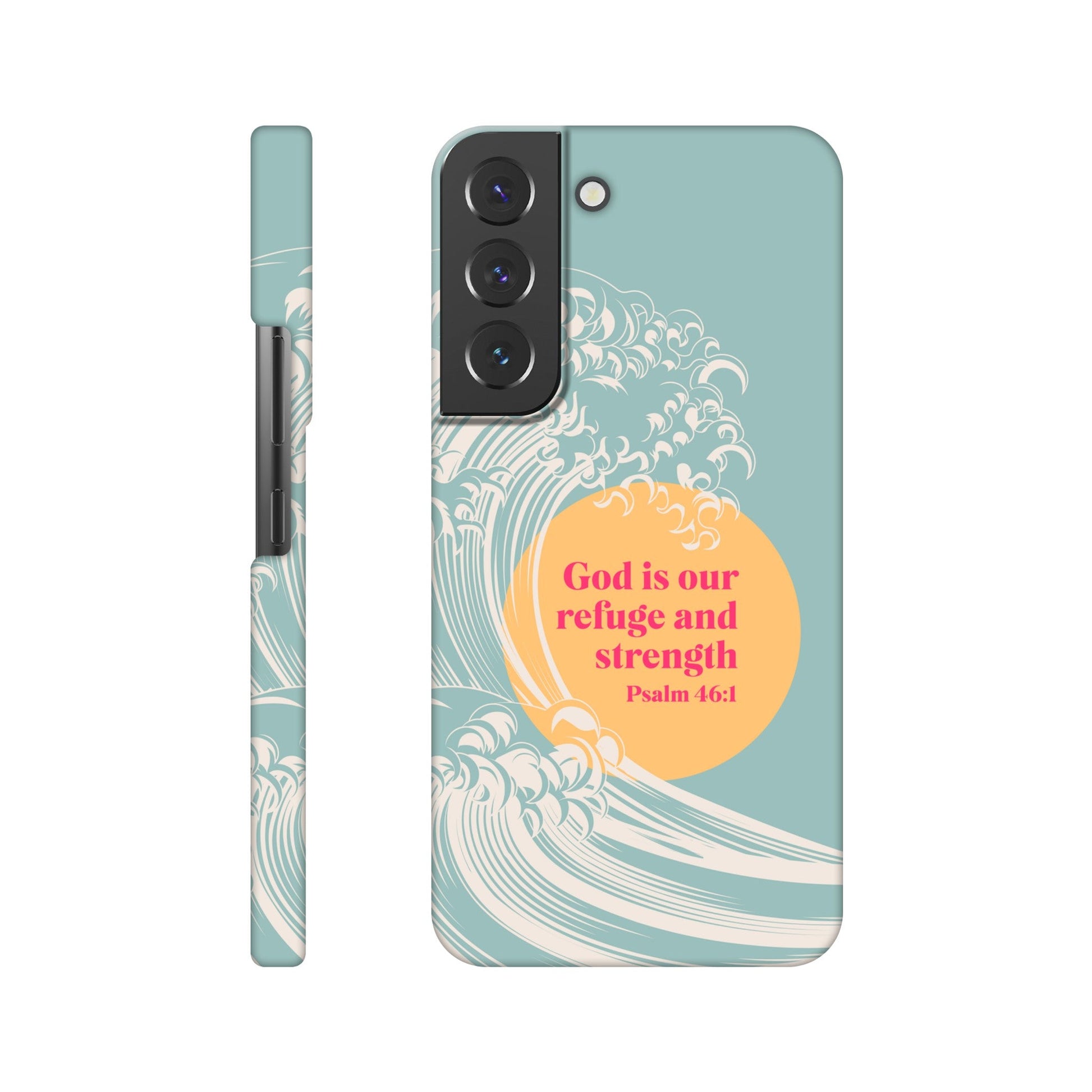 Psalm 46 verse 1 phone case. God is our refuge and strength - The Christian Poster Company