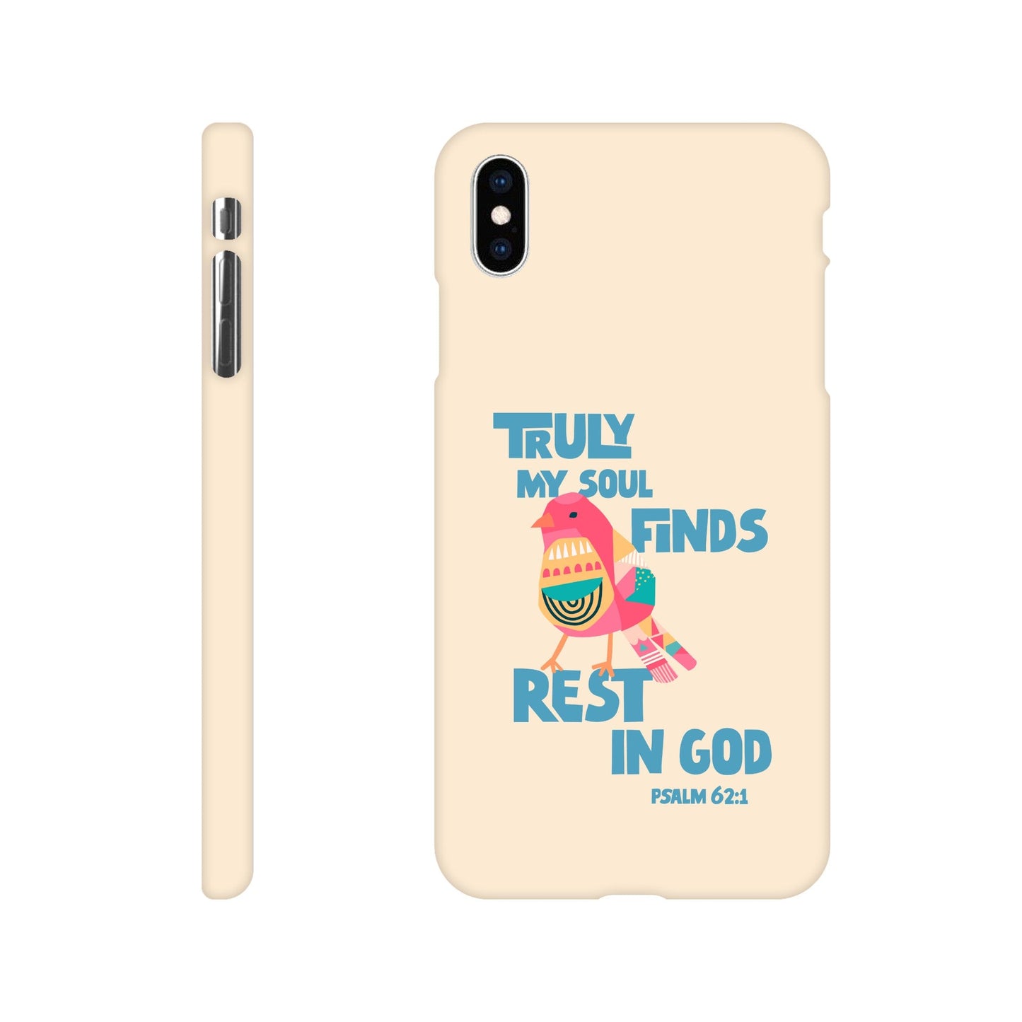 Psalm 62:1 phone case. Truly my soul finds rest in God - The Christian Poster Company