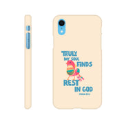 Psalm 62:1 phone case. Truly my soul finds rest in God - The Christian Poster Company