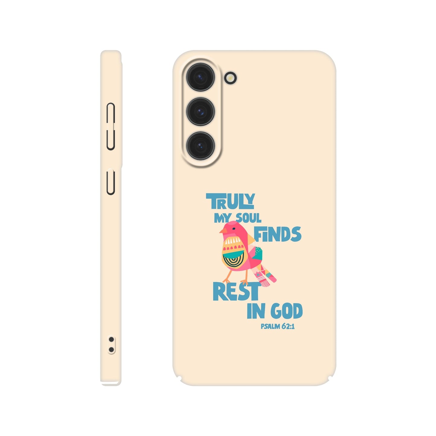 Psalm 62:1 phone case. Truly my soul finds rest in God - The Christian Poster Company