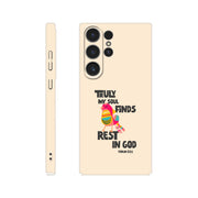 Psalm 62:1 phone case. Truly my soul finds rest in God - The Christian Poster Company