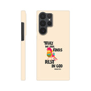 Psalm 62:1 phone case. Truly my soul finds rest in God - The Christian Poster Company