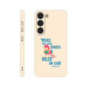Psalm 62:1 phone case. Truly my soul finds rest in God - The Christian Poster Company