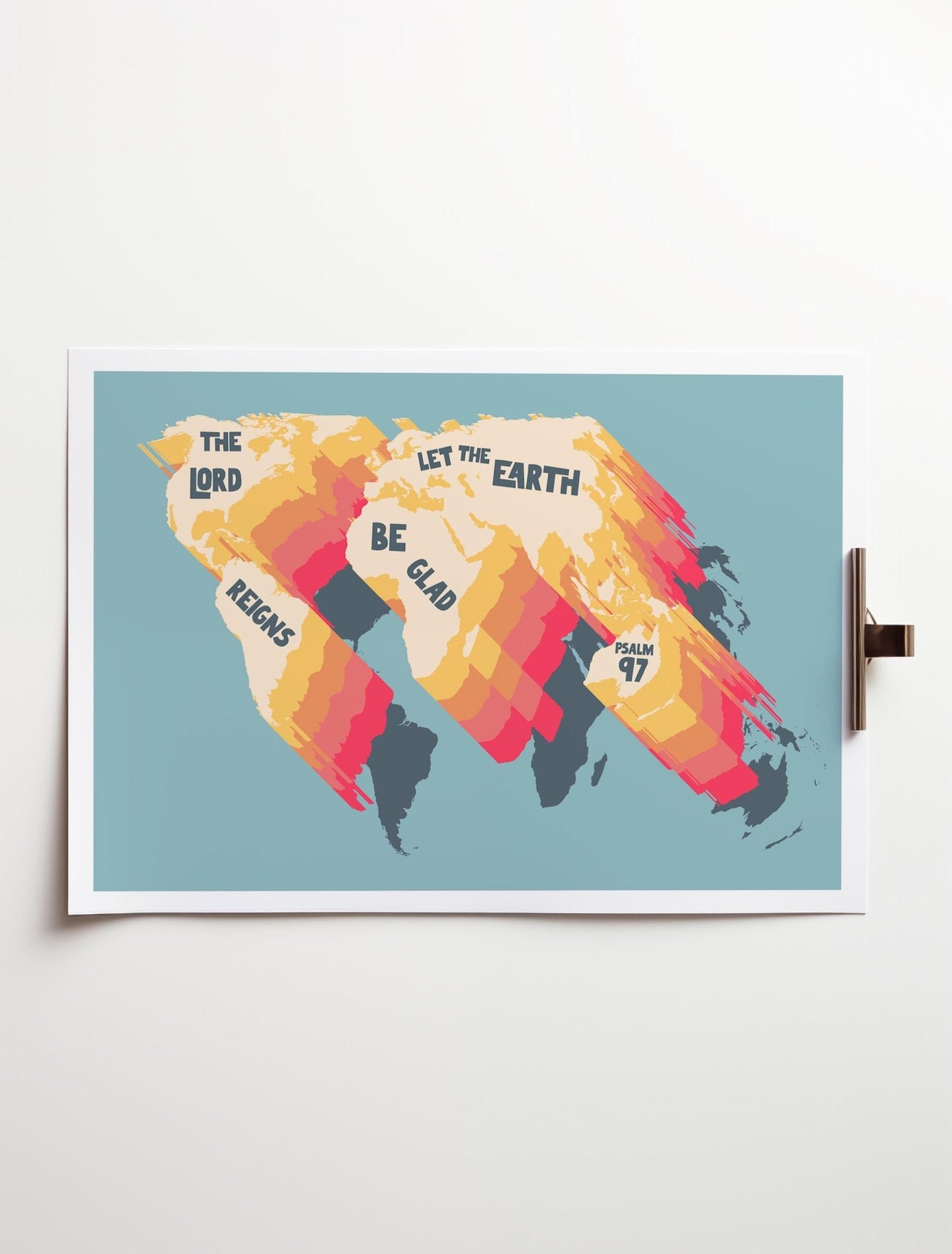 Psalm 97 poster. The Lord Reigns. - The Christian Poster Company