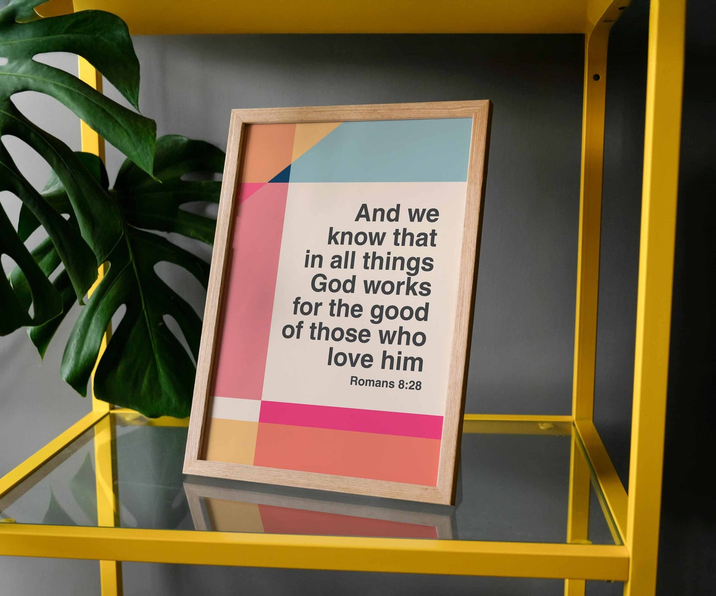 Romans 8 v 38 - 39 A4 framed poster - The Christian Poster Company