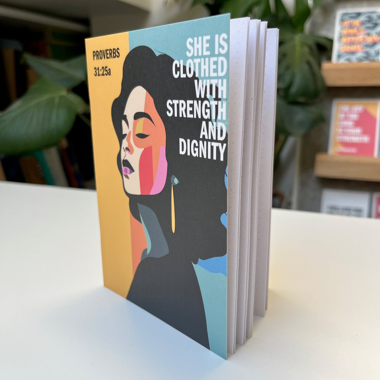 Samples sale. A6 Notebook. Proverbs 31 cover design. Dotted pages - The Christian Poster Company