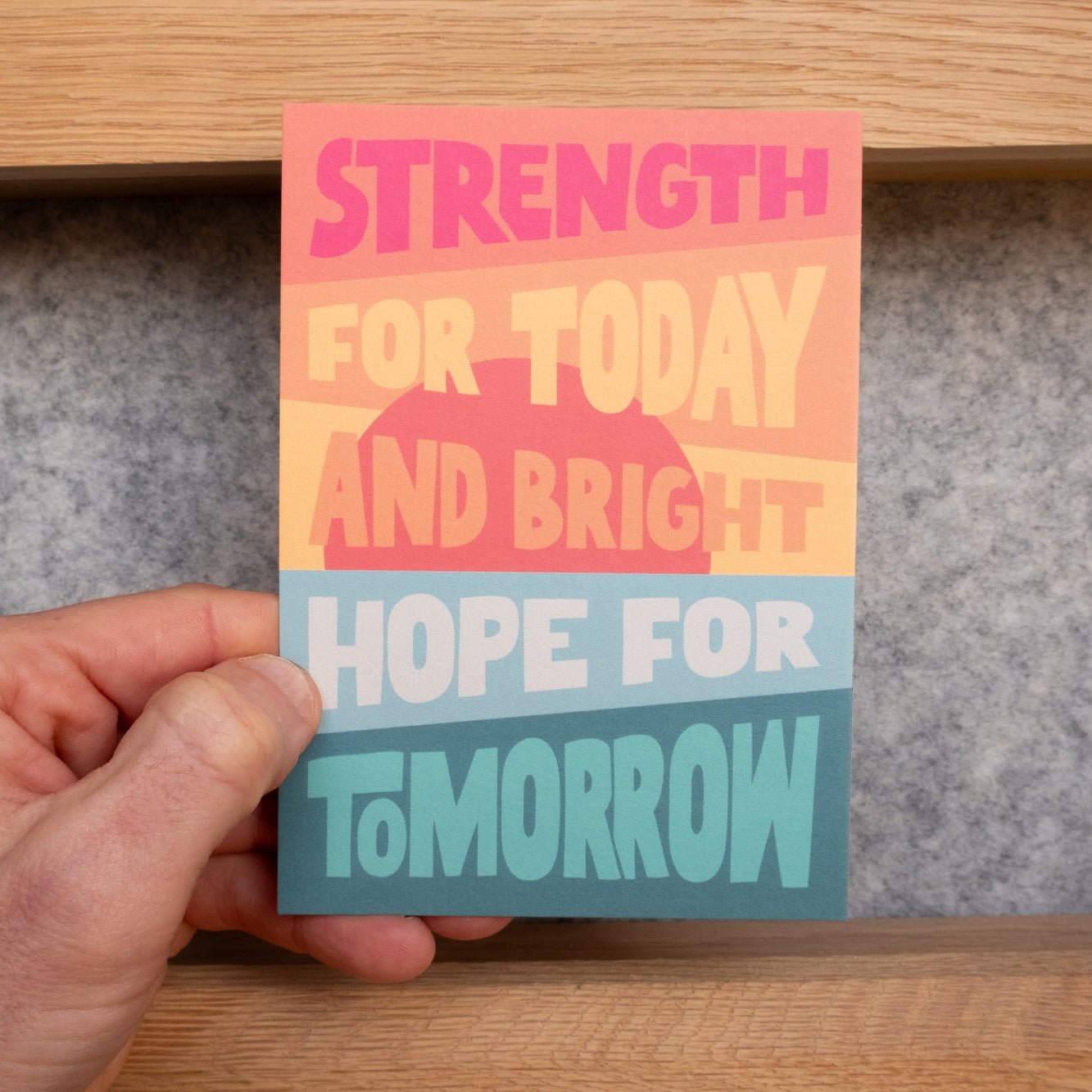 Set of Christian Postcards. 'Strength for today" - The Christian Poster Company