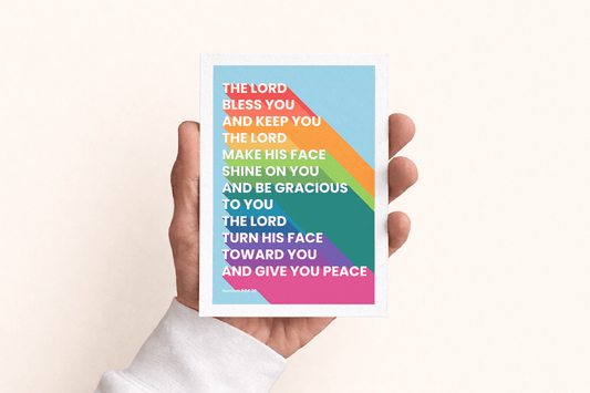 Set of Christian postcards. 'The lord bless you and keep you' - The Christian Poster Company